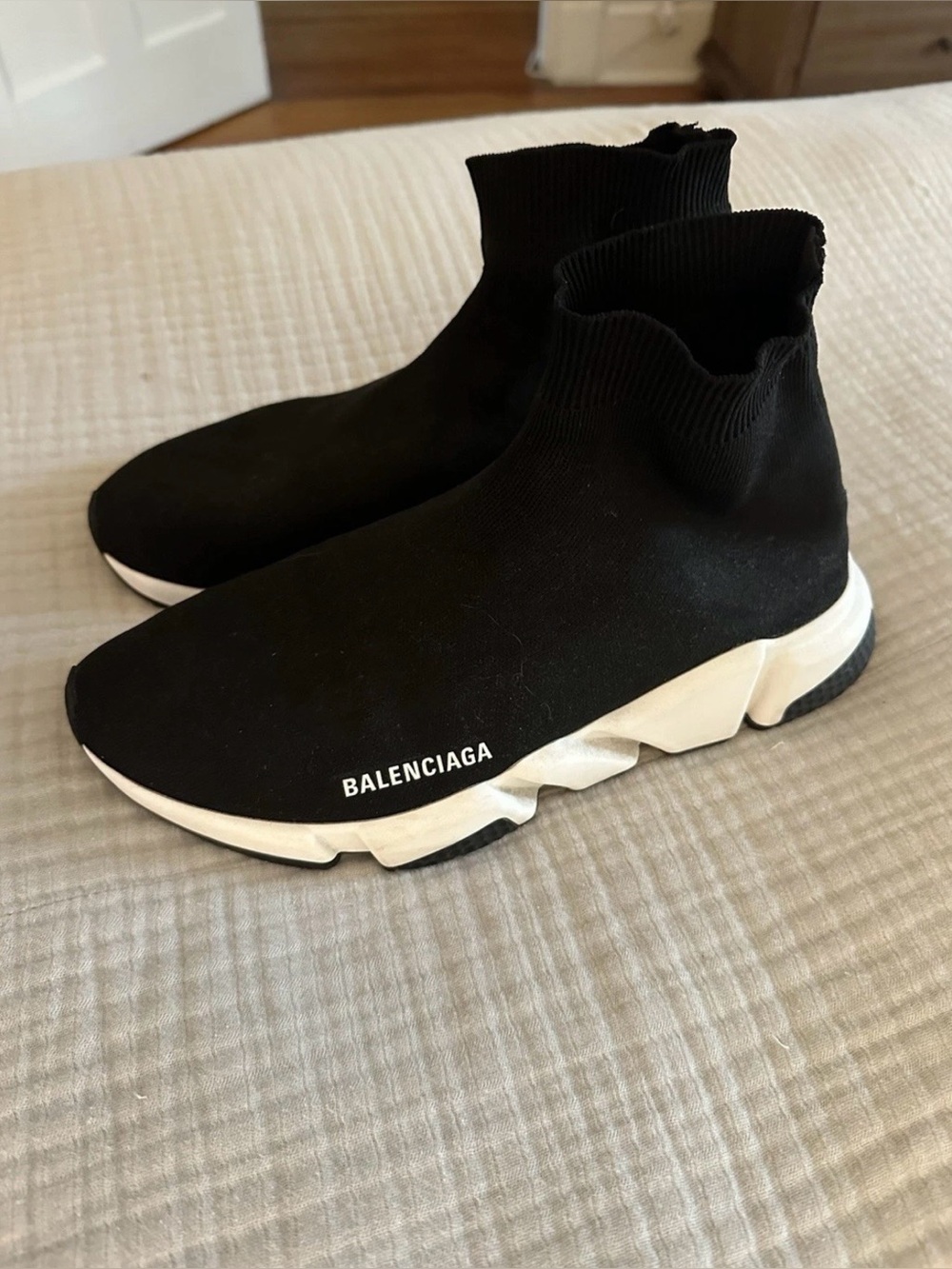 Balenciaga Men's Black Speed Trainer Sock Sneakers Sz 10 EU sz  43